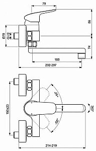 Смеситель для раковины Ideal Standard CeraFlex B1717AA купить в интернет-магазине сантехники Sanbest