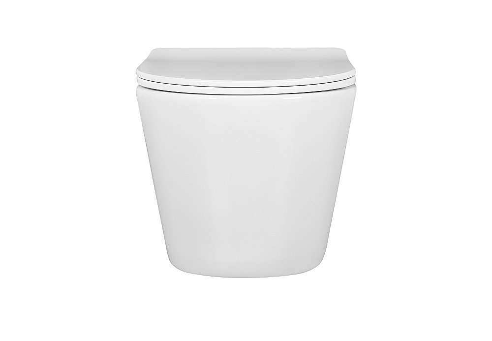 Унитаз подвесной Aquatek Вега AQ1904T-00 белый, с крышкой микролифт, безободковый, слив-торнадо купить в интернет-магазине Sanbest