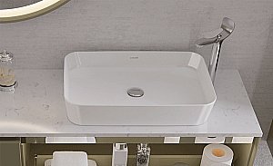 Раковина Creavit Ultra 80 UL080-0000 белая купить в интернет-магазине Sanbest