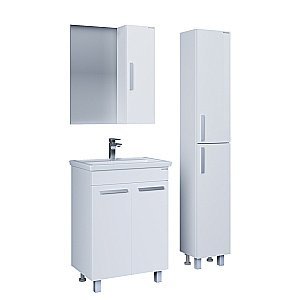 Тумба с раковиной Grossman НЕО-70 с дверцами белая для ванной в интернет-магазине Sanbest