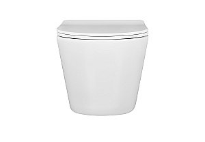 Унитаз подвесной Aquatek Вега AQ1904T-00 белый, с крышкой микролифт, безободковый, слив-торнадо купить в интернет-магазине Sanbest