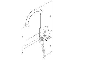 Смеситель для кухни AM.PM Like F8007122 купить в интернет-магазине сантехники Sanbest