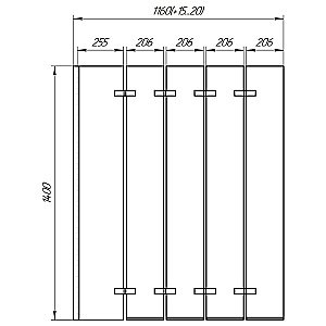 Шторка для ванны Радомир 116х140 прозрачная/хром купить в интернет-магазине Sanbest