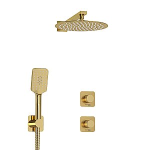 Душевая система WasserKRAFT Schunter 8200 SET2836 золото матовое купить в интернет-магазине сантехники Sanbest