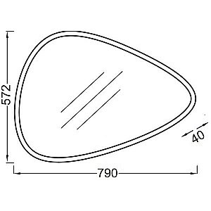 Зеркало с подсветкой Jacob Delafon NOUVELLE VAGUE 80 в ванную от интернет-магазине сантехники Sanbest