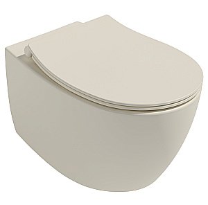 Унитаз подвесной Isvea Sentimenti Neo 10AR02010SV-2K слоновая кость матовый, безободковый купить в интернет-магазине Sanbest