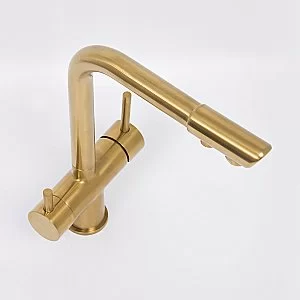 Смеситель для кухни WasserKRAFT A8387 матовое золото купить в интернет-магазине сантехники Sanbest