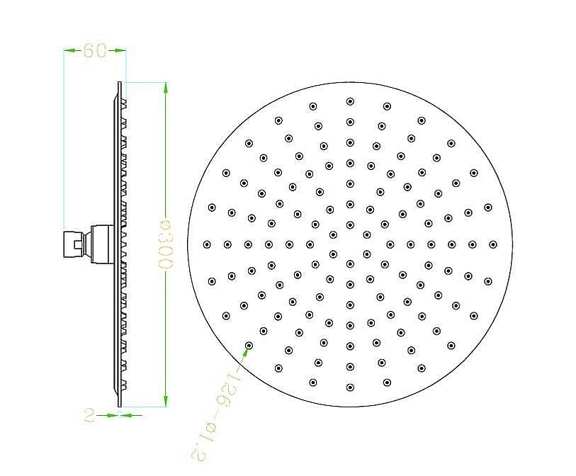 Верхний душ Rav-Slezak KS0001CMAT черный матовый купить в интернет-магазине сантехники Sanbest