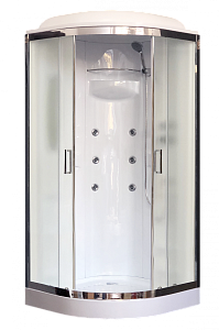 Душевая кабина Royal Bath RB90HK2-M-CH 90x90 профиль хром/стекло матовое купить в интернет-магазине Sanbest