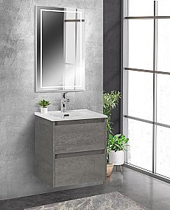Зеркало BelBagno Kraft SPC-KRAFT-500-900-LED-TCH-WARM сатин в ванную от интернет-магазине сантехники Sanbest