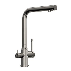 Смеситель для кухни Elghansa 56A5026-Steel нержавеющая сталь матовая купить в интернет-магазине сантехники Sanbest