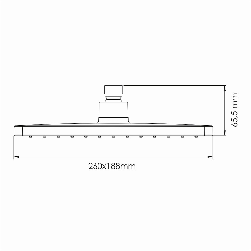 Верхний душ WasserKraft A340 черный матовый купить в интернет-магазине сантехники Sanbest