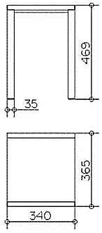 Табурет KEUCO ELEGANCE 11682010068 хром/шпон грецкого ореха купить в интернет-магазине сантехники Sanbest