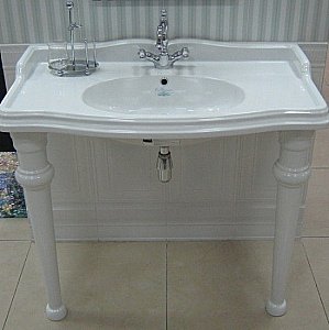 Консоль с раковиной SIMAS Arcade AR864 90 с 1 отверстием под смеситель для ванной в интернет-магазине сантехники Sanbest