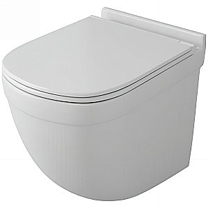 Унитаз подвесной OWL Eld Cirkel-H TOWLT190101 безободковый, с крышкой микролифт купить в интернет-магазине Sanbest