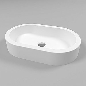 Раковина накладная WhiteCross MALACHITE A 55 0721.055035.200 белая матовая купить в интернет-магазине Sanbest