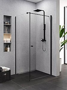 Душевой уголок NEW TRENDY SUPERIA BLACK K-0591 90 x90 стекло прозрачное/профиль черный купить в интернет-магазине Sanbest