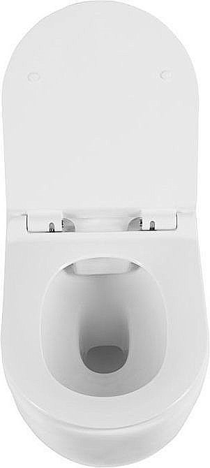 Подвесной унитаз Aquanet Rimless Glide-W CL-11042 с крышкой микролифт, безободковый купить в интернет-магазине Sanbest