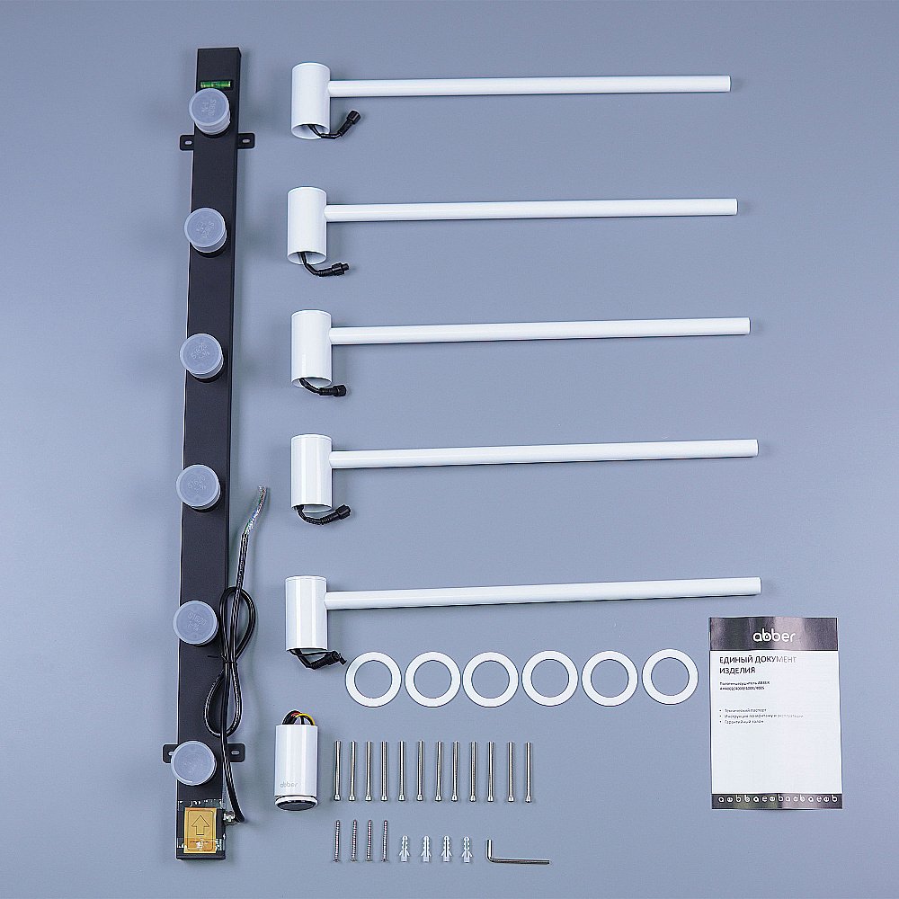 Полотенцесушитель электрический ABBER Charme AH4005MW белый матовый купить в интернет-магазине сантехники Sanbest