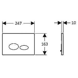 Кнопка для инсталляции Creavit Terra GP9002.09 зеленый нил матовый купить в интернет-магазине сантехники Sanbest