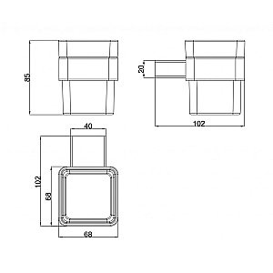 Стакан Milacio Ultra MCU.951.SS нержавеющая сталь купить в интернет-магазине сантехники Sanbest