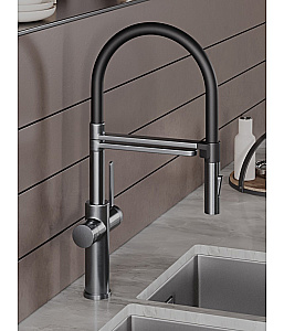 Смеситель для кухни Agger Elegant A3252555 оружейная сталь матовая купить в интернет-магазине сантехники Sanbest