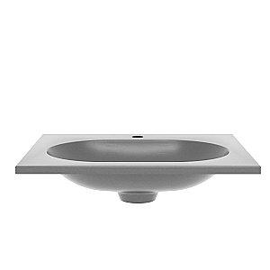 Раковина Vincea VCB-4H600G 60  серый шёлк купить в интернет-магазине Sanbest