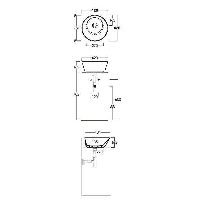 Раковина Simas Wave WA01 bi купить в интернет-магазине Sanbest