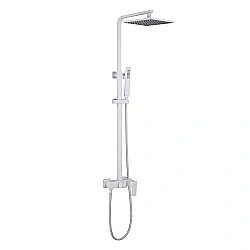 Душевая система ABBER Daheim AF8220WL белая матовая купить в интернет-магазине сантехники Sanbest