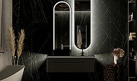 Тумба с раковиной Jorno Shine 120 антрацит для ванной в интернет-магазине Sanbest