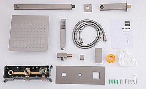 Душевая система ABBER Daheim AF8217SP сатин купить в интернет-магазине сантехники Sanbest