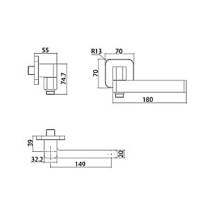 Излив Iddis Slide SLIBL0Si63 черный матовый купить в интернет-магазине сантехники Sanbest