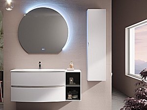 Тумба с раковиной Cezares ELETTRA 100 55525 100 Bianco opaco для ванной в интернет-магазине Sanbest