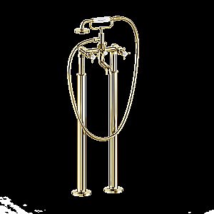 Смеситель для ванны Burlington Guild GU422DG напольный, золото купить в интернет-магазине сантехники Sanbest