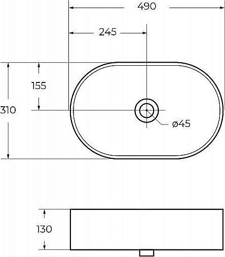 Раковина накладная BelBagno BB1497 белая купить в интернет-магазине Sanbest