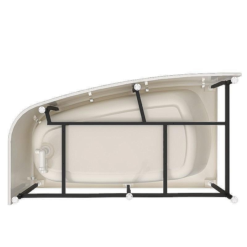 Ванна акриловая Радомир Рона 148х80 белая, слив золото купить в интернет-магазине Sanbest