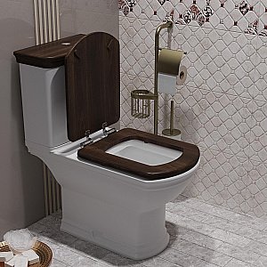 Унитаз-компакт напольный Опадирис Риспекто OS39724A белый, с бачком, с крышкой микролифт купить в интернет-магазине Sanbest