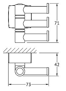 Крючок FBS Esperado ESP 047 купить в интернет-магазине сантехники Sanbest