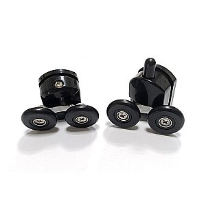 Душевой уголок ABBER Schwarzer Diamant AG30130BH-S80B-S80B 130х80 стекло прозрачное/профиль черный купить в интернет-магазине Sanbest