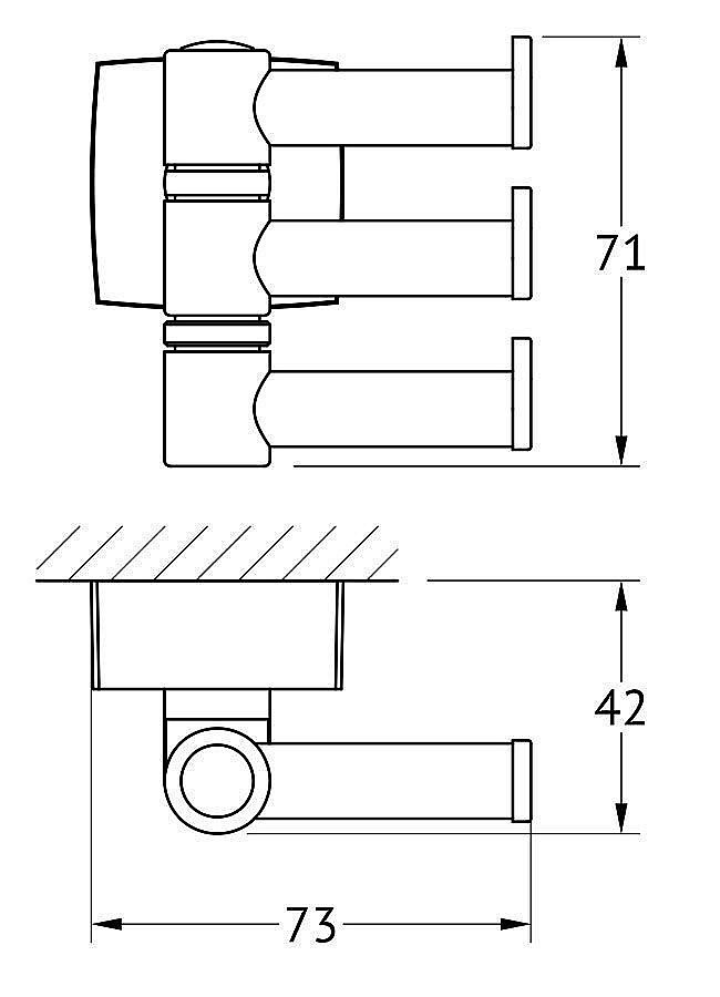 Крючок FBS Esperado ESP 047 купить в интернет-магазине сантехники Sanbest