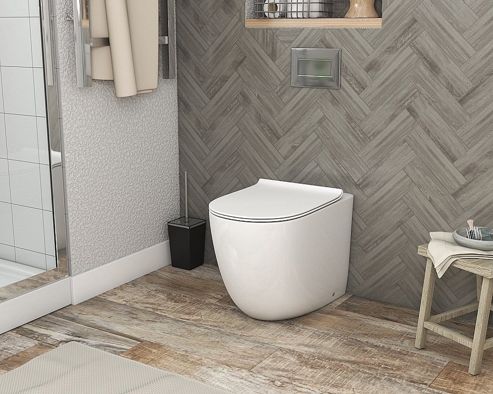 Унитаз приставной Grossman GR-PR4411S безободковый, с крышкой микролифт купить в интернет-магазине Sanbest