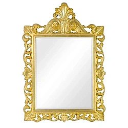 Зеркало Migliore 25197 белый/золото в ванную от интернет-магазине сантехники Sanbest