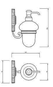 Диспенсер Migliore Monte Carlo 31499 белая керамика/хром купить в интернет-магазине сантехники Sanbest