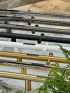 Полотенцесушитель электрический Boheme Uno 726-G золото купить в интернет-магазине сантехники Sanbest