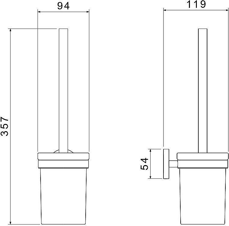 Ершик для туалета Aquatek Европа AQ4110CR хром купить в интернет-магазине сантехники Sanbest