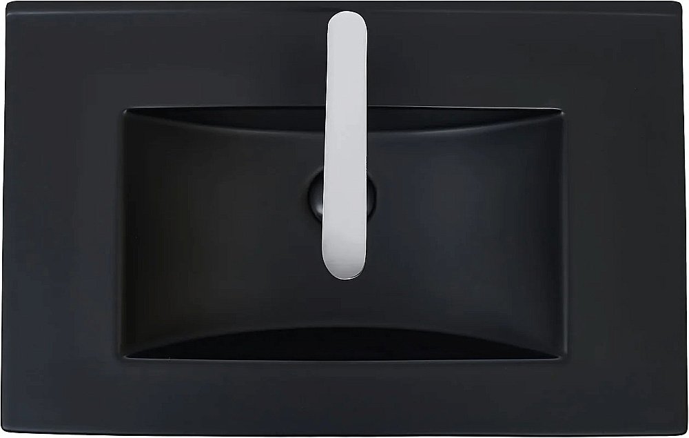 Раковина WeltWasser WW DEILBACH 7517- 60 MT- BL черная матовая купить в интернет-магазине Sanbest