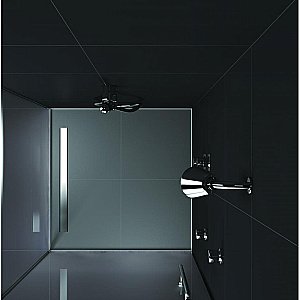 Душевой лоток боковой Berges B1 Keramik 40 090115 матовый хром купить в интернет-магазине Sanbest