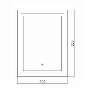 Зеркало Azario Рига 60х80 в ванную от интернет-магазине сантехники Sanbest