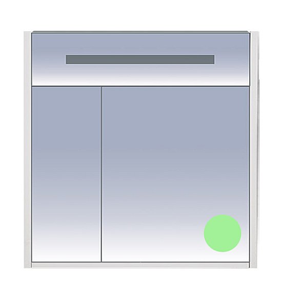 Зеркальный шкаф Misty Джулия 85 салатовый купить в интернет-магазине сантехники Sanbest