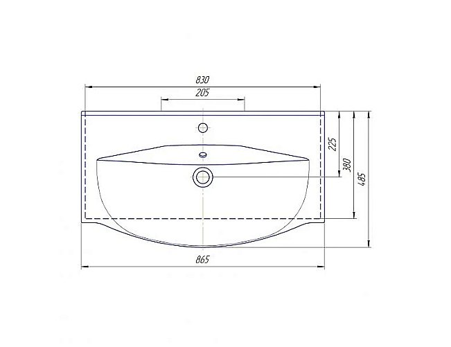 Раковина Mixline Элвис 446771 белая купить в интернет-магазине Sanbest